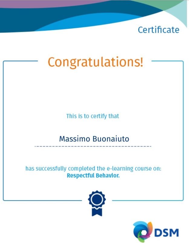 Respectful Behaviour Certificate